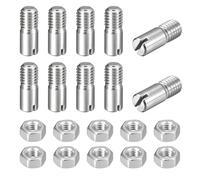 sourcing map GB878 Lot de 10 goupilles cylindriques fendues en acier inoxydable 304 M8 x 20 mm