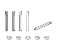 sourcing map GB878 Lot de 5 goupilles cylindriques fendues en acier inoxydable 304 M2 x 16 mm avec écrou pour installation de meubles d'armoire
