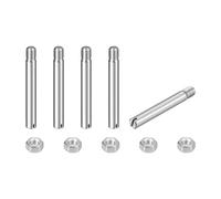 sourcing map GB878 Lot de 5 goupilles cylindriques fendues en acier inoxydable 304 M5 x 40 mm