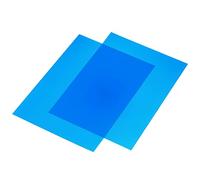 sourcing map Gel Filtre PVC Feuille 297x210mm 11,7 par 8,3 Pouce Clair Bleu pour Photo Studio Paquet 9