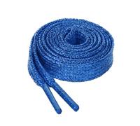 sourcing map Glitter Lumineux Métalliquebaskets Plates Scintillantes et Scintillantes Lacets Chaussures Lacets Bleu royal 110cm/43.31"