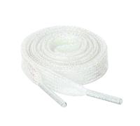 sourcing map Glitter Lumineux Métalliquebaskets Plates Scintillantes et Scintillantes Lacets Chaussures Lacets blanc 60cm/23.62"