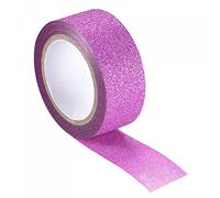 sourcing map Glitter Ruban, Décoratif Artisanat Ruban Auto Adhésif Bâton Rose Violet 1.5cm x 5 M pour Scrapbook, Bricolage Arts, Cadeau Emballage