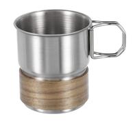 sourcing map Gobelets en acier inoxydable 304 avec poignée et manchons, verres à eau à double paroi incassables pour la maison, le bureau, le bar, le restaurant