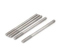 sourcing map Goujon Double Extrémité Filetage Dents Tige Serré Réglable Pousser M8 x 130mm 5Pcs