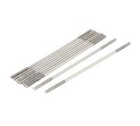sourcing map Goujon Double Extrémité Fileté Vis Boulon 304 Inox Acier M3 x 120mm 10Pcs
