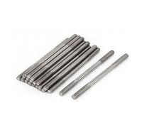 sourcing map Goujon Double Extrémité Fileté Vis Boulon 304 Inox Acier M3 x 50mm 20Pcs