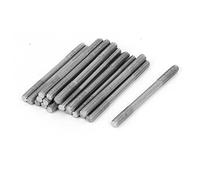 sourcing map Goujon Double Extrémité Fileté Vis Boulon 304 Inox Acier M4 x 50mm 20Pcs