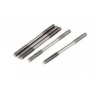 sourcing map Goujon Double Extrémité Fileté Vis Boulon 304 Inox Acier M4 x 60mm 5Pcs