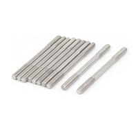 sourcing map Goujon Double Extrémité Fileté Vis Boulon 304 Inox Acier M5 x 70mm 10Pcs