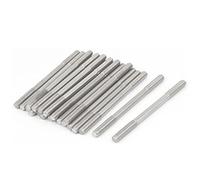 sourcing map Goujon Double Extrémité Fileté Vis Boulon 304 Inox Acier M5 x 80mm 20Pcs