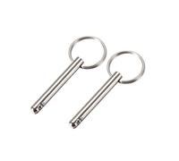 sourcing map Goupille à Dégagement Rapide Libération Bille 6mm x 45mm Marin Matériel pour Bateau Bimini Top Pont Charnière 2Pcs