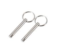 sourcing map Goupille à Dégagement Rapide Libération Bille 6mm x 50mm Marin Matériel pour Bateau Bimini Top Pont Charnière 2Pcs
