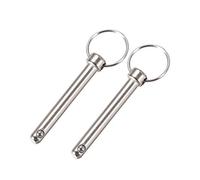 sourcing map Goupille à Dégagement Rapide Libération Bille 8mm x 60mm Marin Matériel pour Bateau Bimini Top Pont Charnière 2Pcs
