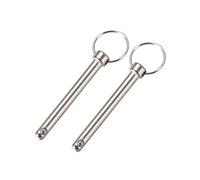 sourcing map Goupille à Dégagement Rapide Libération Bille 8mm x 72mm Marin Matériel pour Bateau Bimini Top Pont Charnière 2Pcs