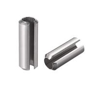 sourcing map Goupille à Ressort Fendue 304 Acier Inoxydable Rouleau Cylindriques Finition Unie 10Pcs M8 x 25mm