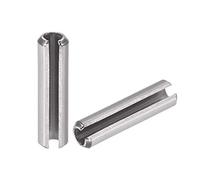 sourcing map Goupille à Ressort Fendue 304 Acier Inoxydable Rouleau Cylindriques Finition Unie 10Pcs M5 x 30mm