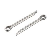 sourcing map Goupille fendue, 2,5mm x 20mm Acier Inox Clip Attache Raccord pour Automobile, Mécanique, Argenté, 30Pcs