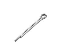 sourcing map Goupille Fendue 2.5mm x 30mm Zingué Acier Pince à Ressort Épingle Attache Clip Clé 100Pcs