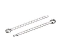 sourcing map Goupille fendue, 2,5mm x 40mm 316 Acier Inox Pince Fixation Raccord pour Automobile, Mécanique, Argenté, 15Pcs