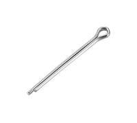 sourcing map Goupille Fendue - 2mm x 25mm Acier Inoxydable 304 2-Griffes Ton Argent Attache Clip Clé 30Pcs