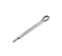 sourcing map Goupille Fendue 3mm x 30mm Zingué Acier Pince à Ressort Épingle Attache Clip Clé 50Pcs