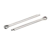 sourcing map Goupille fendue, 3mm x 40mm 316 Acier Inox Pince Fixation Raccord pour Automobile, Mécanique, Argenté, 5Pcs