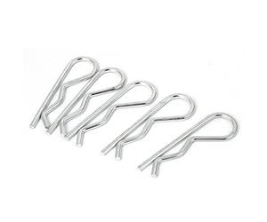 sourcing map Goupille Fendue Ressort R-Clip 3x66mm Silver Tone 5 Pcs | Cotter Pins