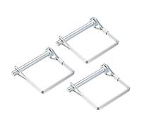 sourcing map Goupille Verrouillage Arbre 6mm x 55mm Goupille Attelage pour Remorques Agricoles Chariots Pelouse en Carré 3Pcs