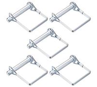 sourcing map Goupille Verrouillage Arbre 8mm x 50mm Goupille Attelage pour Remorques Agricoles Chariots Pelouse en Carré 5Pcs