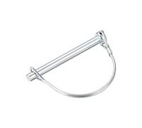 sourcing map Goupille Verrouillage Arbre 8mm x 85mm Goupille Attelage pour Remorques Agricoles Chariots Pelouse à Arch Rond