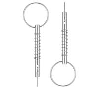 sourcing map Goupilles à dégagement rapide, 2 pièces de diamètre 5 mm, longueur effective 40 mm, broche supérieure en acier inoxydable 316 avec came et ressort pour charnière de pont supérieur de