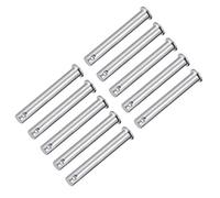 sourcing map Goupilles à un trou,10mmx78mm Acier zingué à tête plate 10 pcs