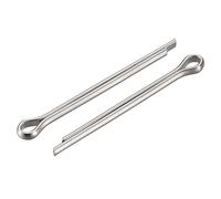 sourcing map Goupilles Fendues, 2,5mm x 30mm Acier Inox Clip Attache Raccord pour Automobile, Mécanique, Argenté, 30Pcs