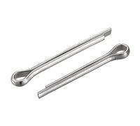 sourcing map Goupilles Fendues, 3mm x 25mm Acier Inox Clip Attache Raccord pour Automobile, Mécanique, Argenté, 30Pcs