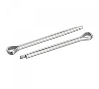 sourcing map Goupilles fendues, 6mm x 80mm 304 Acier Inox Clip Fixation Raccord pour Automobile, Mécanique, Argenté, 8Pcs