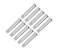 sourcing map Goupilles trou unique 10mmx55mm Acier zingué tête plate 10 Pcs