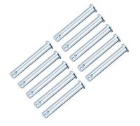 sourcing map Goupilles trou unique 10mmx80mm Acier zingué tête plate 10 Pcs