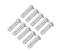 sourcing map Goupilles trou unique 8mmx30mm Acier zingué tête plate 10 Pcs