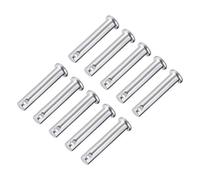 sourcing map Goupilles trou unique 8mmx40mm Acier zingué tête plate 10 Pcs