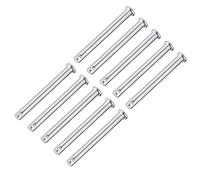 sourcing map Goupilles trou unique 8mmx80mm Acier zingué tête plate 10Pcs