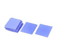 sourcing map GPU CPU Dissipateur de Chaleur Refroidissements Conducteur Pad Thermique 30x30x1mm 10pcs Bleu