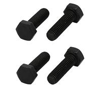 sourcing map Grade 8,8 M5x16mm filetage à gauche filetées boulon à tête Hexe 4pcs noir