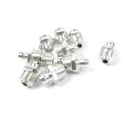 sourcing map Graisseur Droit 10mm x 1mm Métal Filetage Mâle Raccord Graisseur Composant 10 Pcs