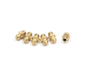 sourcing map Graisseur Droit Laiton 6 Pcs Pour Voiture M6 X 1mm | Pour Moto, Camion, Ferme, Applications Industrielles, Bille À Ressort, Plat Et Lisse, Empêche Saleté, Vérifier Taille