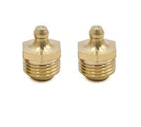 sourcing map Graisseur Droit M16x1.5 Laiton 2pcs pour Voiture Moto | Filetage Raccord Graissage Embout, Bille À Ressort, Anti-Corrosion, Pas De Fuite, Pour Camion