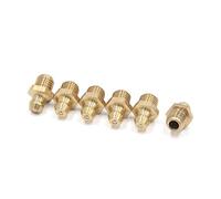 sourcing map 6 pcs Graisseur Droit M8 x 1mm Filetage Laiton Graissage Raccord pour Voiture