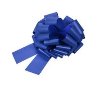 sourcing map Grand nœud à paillettes pour emballage cadeau, 40,6 cm, bleu foncé pour paniers de mariage, cadeaux, fête de Noël