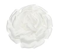 sourcing map Grandes broches et épingles, 10,9 cm, grande broche florale rose pour femme, fête de mariage, robe de danse, costume, accessoires, bijoux, cadeaux (style 1, blanc)