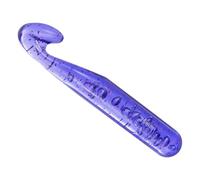 sourcing map Grands crochets ergonomiques en plastique de 25 mm pour le crochet, les couvertures, le tissage de tapis, violet